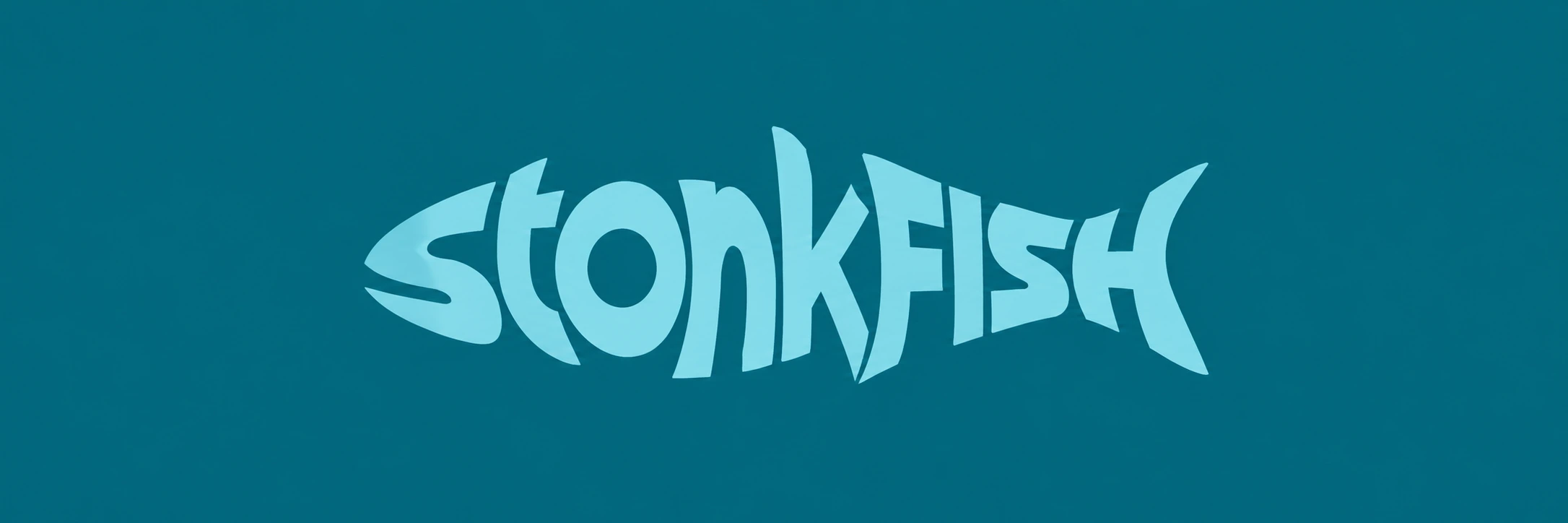 Stonkfish fish-shaped wordmark